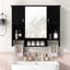 Armoire de salle de bain murale moderne avec rangement polyvalent et design élégant