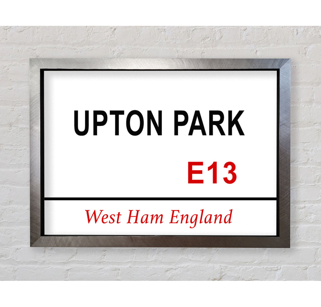 Upton Park Schilder - Drucken