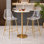 Tabourets de bar modernes de 25,5 po de hauteur comptoir en acrylique transparent avec structure en métal et repose-pieds
