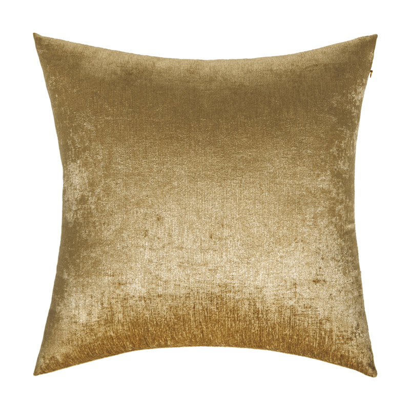 Chenille Reversible Pillow Cover, 18"H x 18"W, Gold