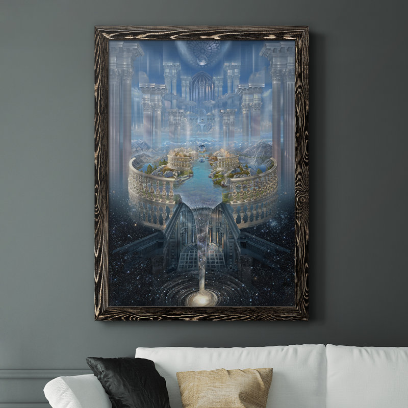 " Solace ", Black Framed, 37.5" H x 27.5" W x 1.5" D