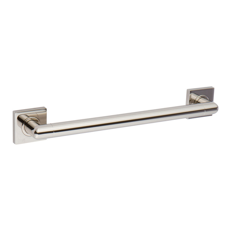 Lineal Grab Bar, 16" W, Polished Nickel