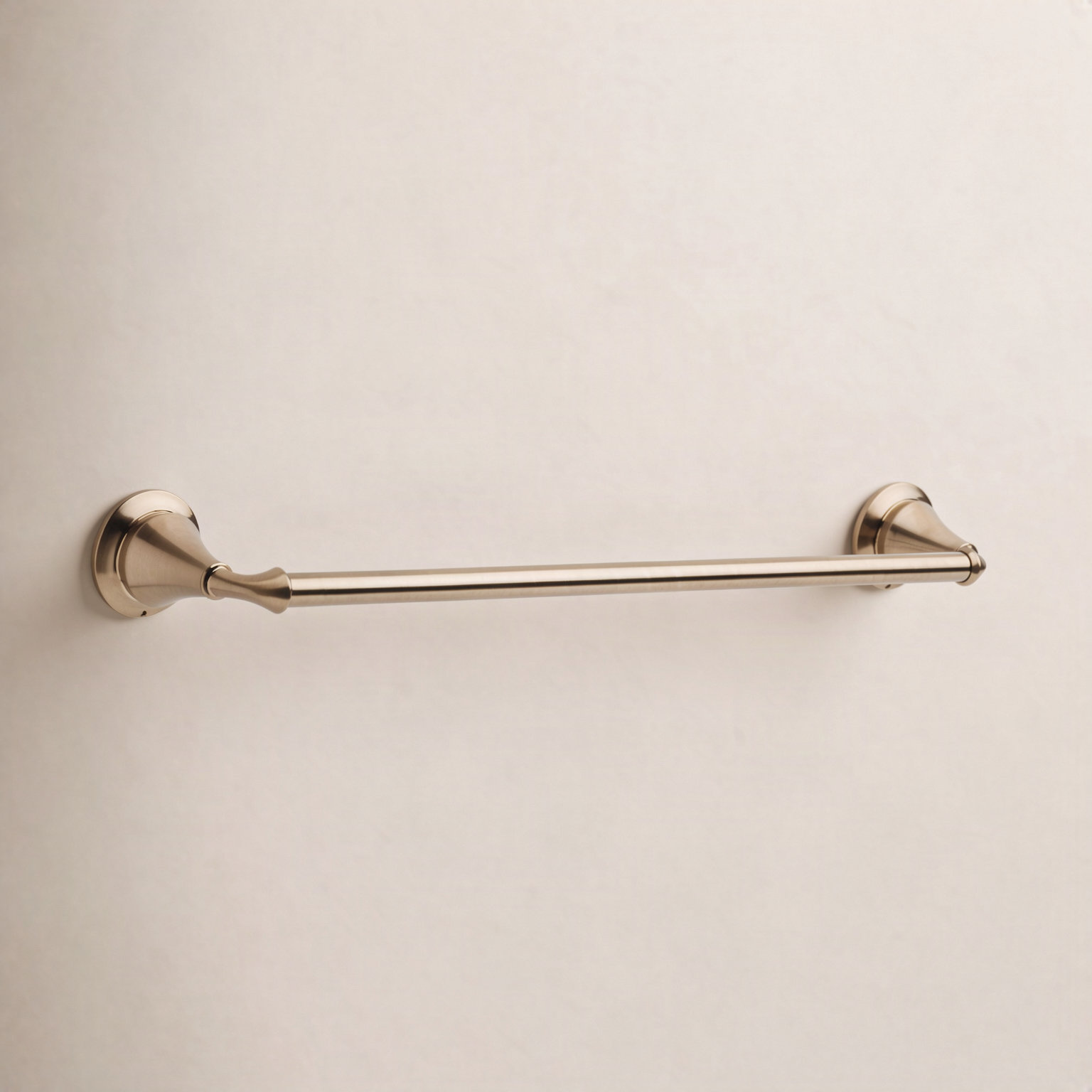 Linden™ 18" Wall-Mounted Towel Bar, Brilliance Champagne Bronze