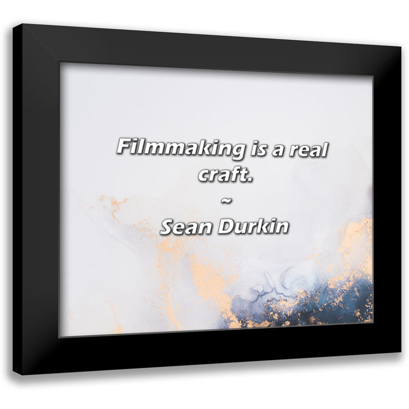 Citation de Sean Durkin: La réalisation de films est un véritable métier.