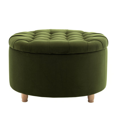 Grand repose-pieds avec rangement Niche Knight 28 po - vert émeraude
