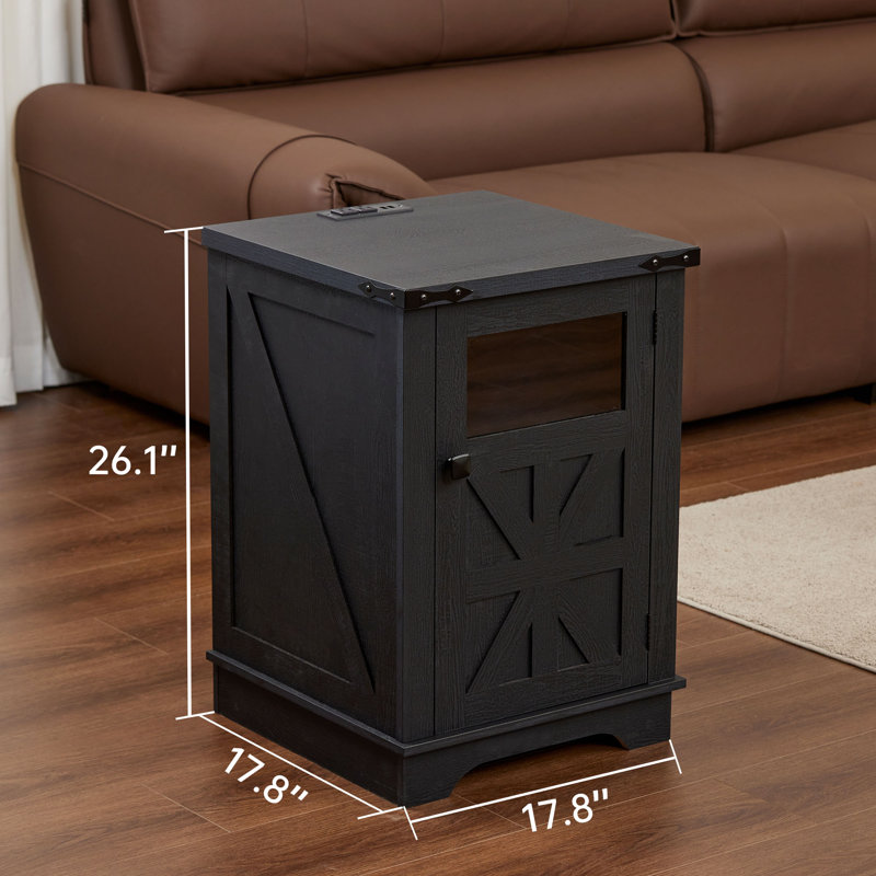 Table de chevet Romary, Noir