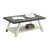 Plateau anthracite/Socle beige