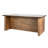 Amry Counter Table, 90 Inch Rectangular Top, Natural Brown Pine Wood
