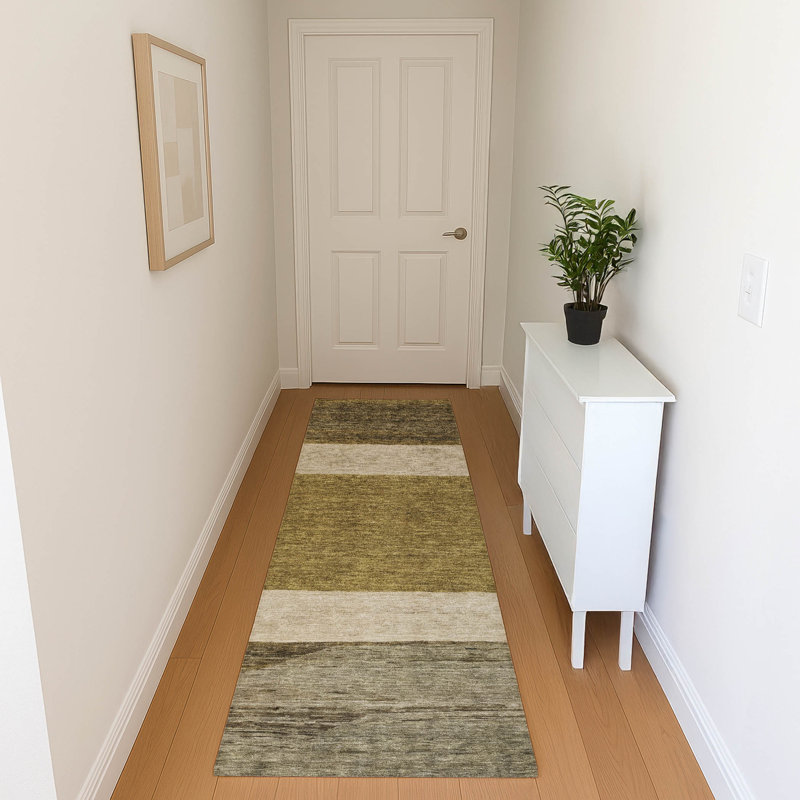 Premium Machine Washable Marasco AMF1624 Stripes Rug, Runner 2'3" x 7'6"