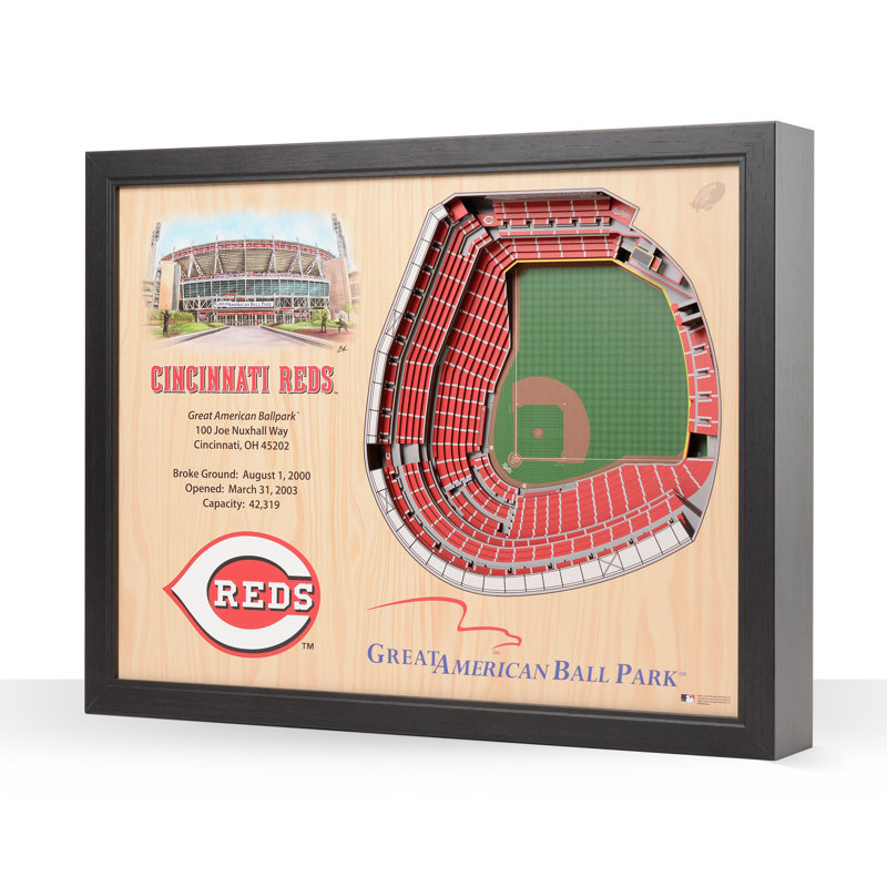 MLB 25-Layer StadiumViews 3D Wall Art, Cincinnati Reds