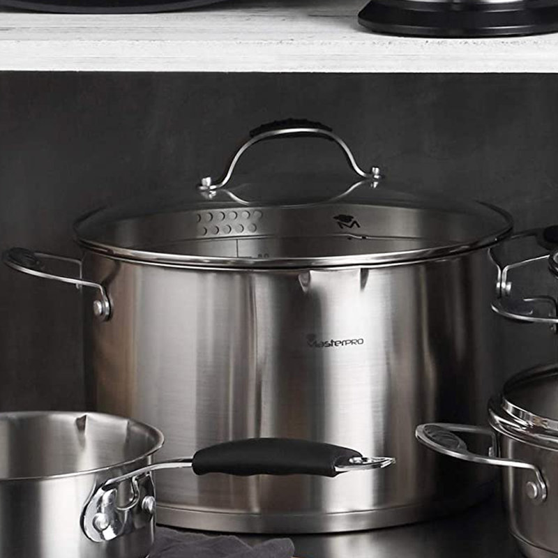Masterpro 9.8L Stainless Steel Stock Pot