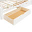 Grand lit plateforme avec lit gigogne simple TG, tiroirs de rangement et tête de lit à broche-635672135