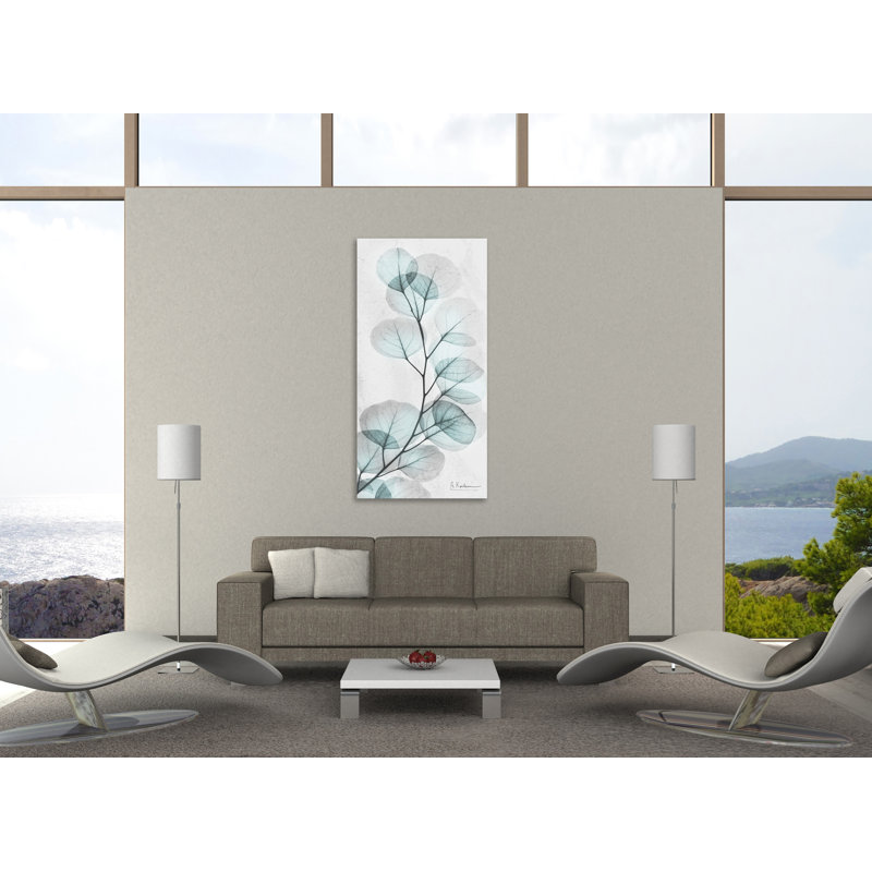 «Eucalyptus Glow 1», toile tendue par Albert Koetsier, H 48 po x l 24 po x P 1,5 po