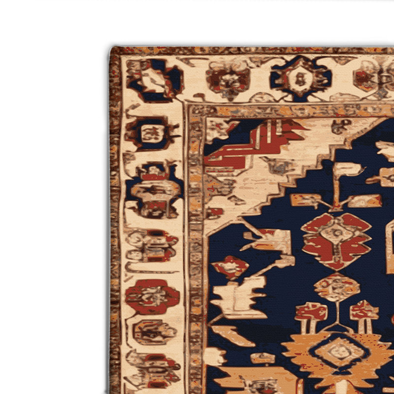 Tapis d'intérieur et d'extérieur brun Persian, Rectangulaire 2 pi x 3 pi