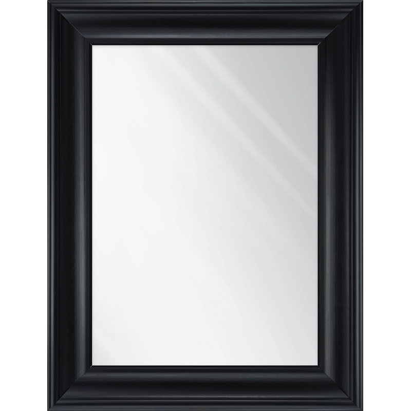 Enfield Plastic Flat Mirror, 58.2 cm H x 148.2 cm W, Black