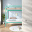 Lits superposés en métal durable, lit simple peu encombrant avec rangement pour la chambre à coucher