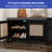 Modern Free-Standing Shoe Bench with Adjustable Shelves and Cushion