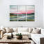 «Abstract Landscape» Greenfield Landscape Abstract sur toile 3 pièces par Lia's World Print-103975893