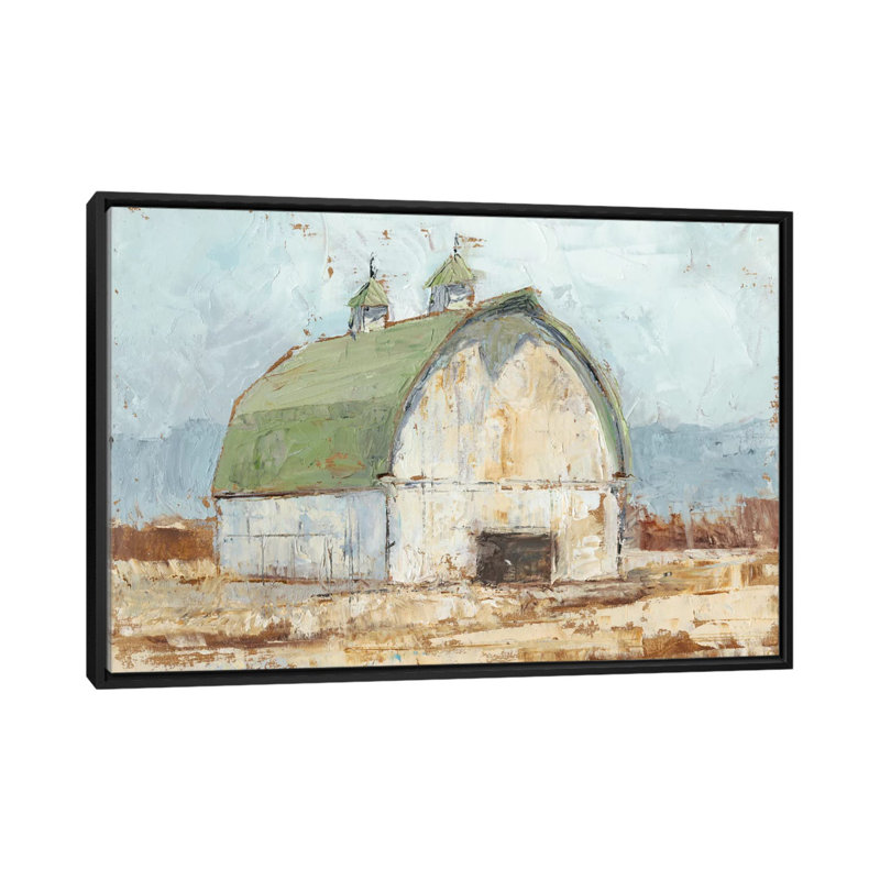 «Barn III», reproduction sur toile, H 18 po x l 26 po x P 1,5 po, Black Framed Canvas, Pas de tapis