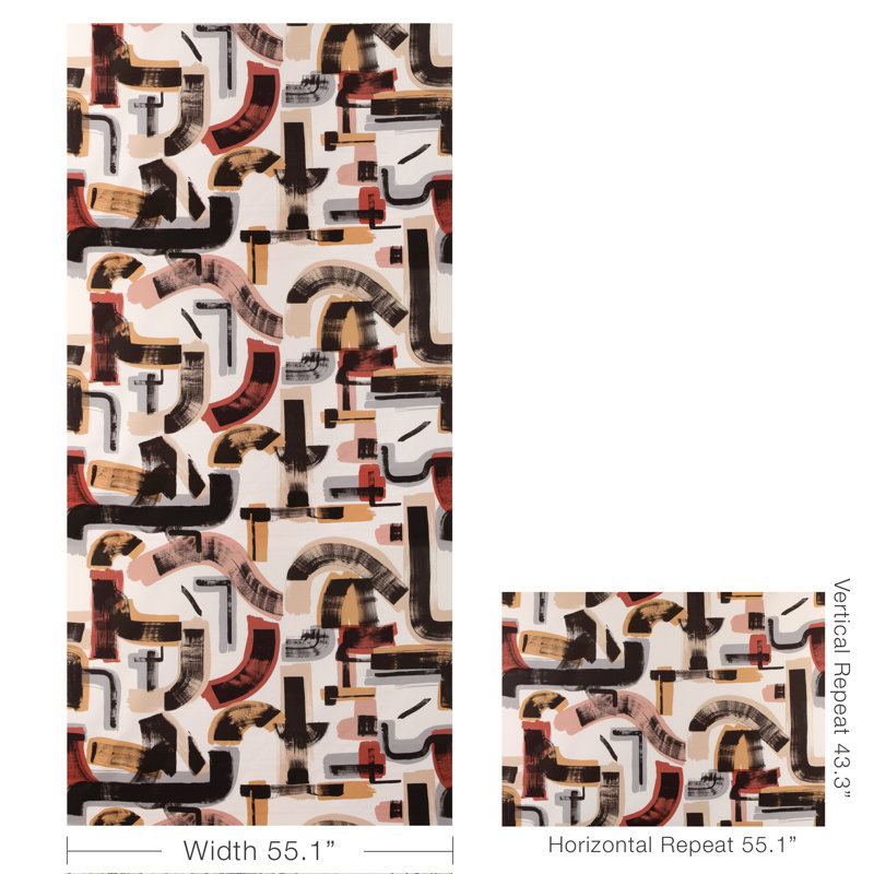 Bleecker Print, Spice/Gold
