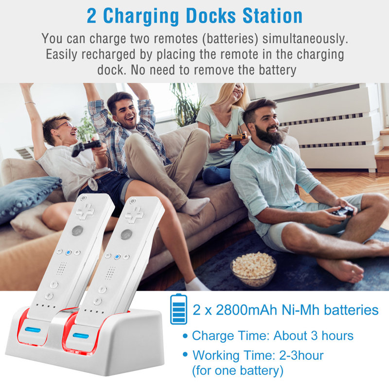 Chargeur de télécommande Wii, Blanc