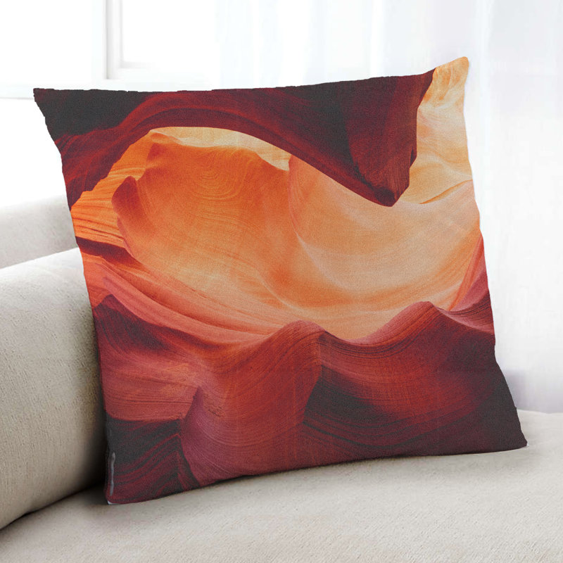 Abstract Throw Pillow, Microsuede