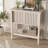 Entryway Console Table with Sliding Doors and Storage Shelf