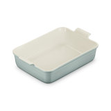 Le Creuset Stoneware Heritage Deep Rectangular Lasagna Dish, 6.75 Qt., Cerise