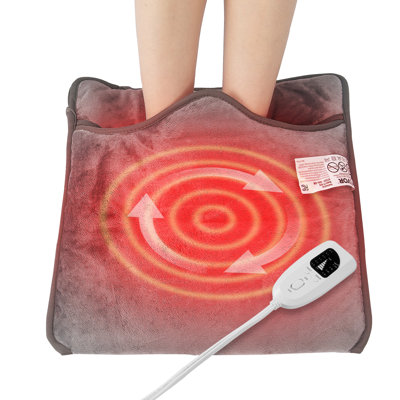 Electric Heated Foot Warmer Double-Sided Foot Heating Pad 15.4" x 15.0"