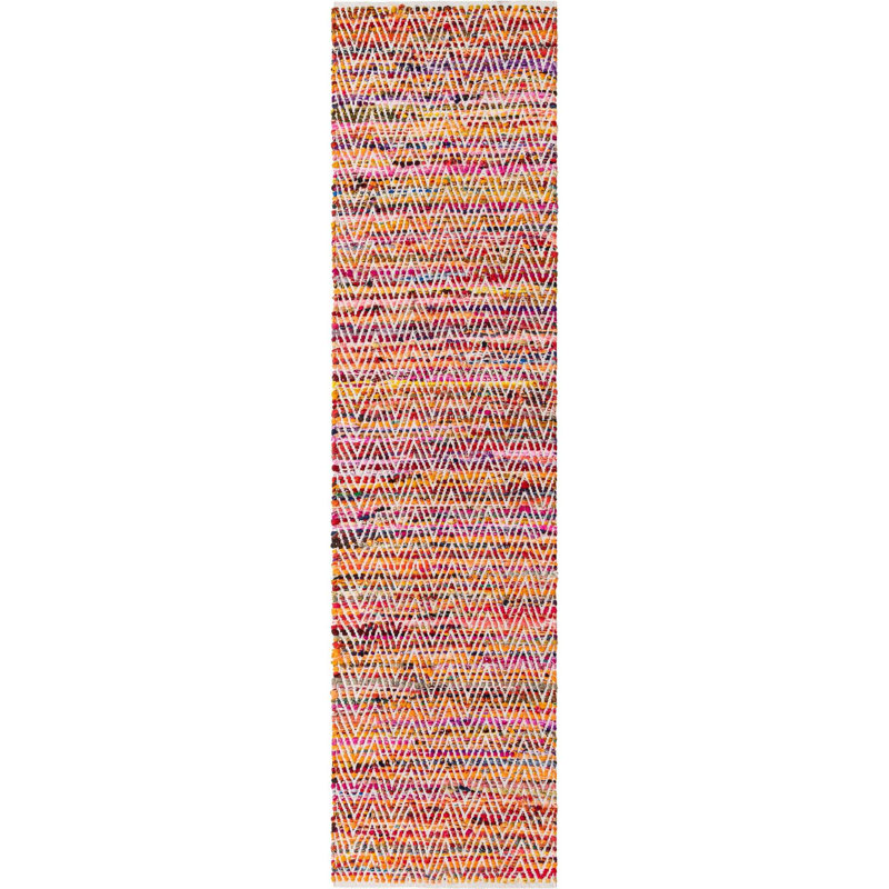 Drakeford Cotton Chevron Indoor Rug, Runner 2'7" x 10'