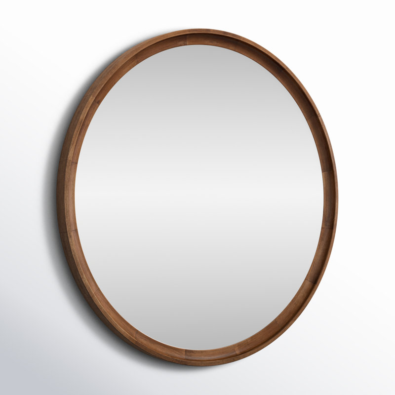 Miroir Zoie, 34 po x 34 po, Brun rustique