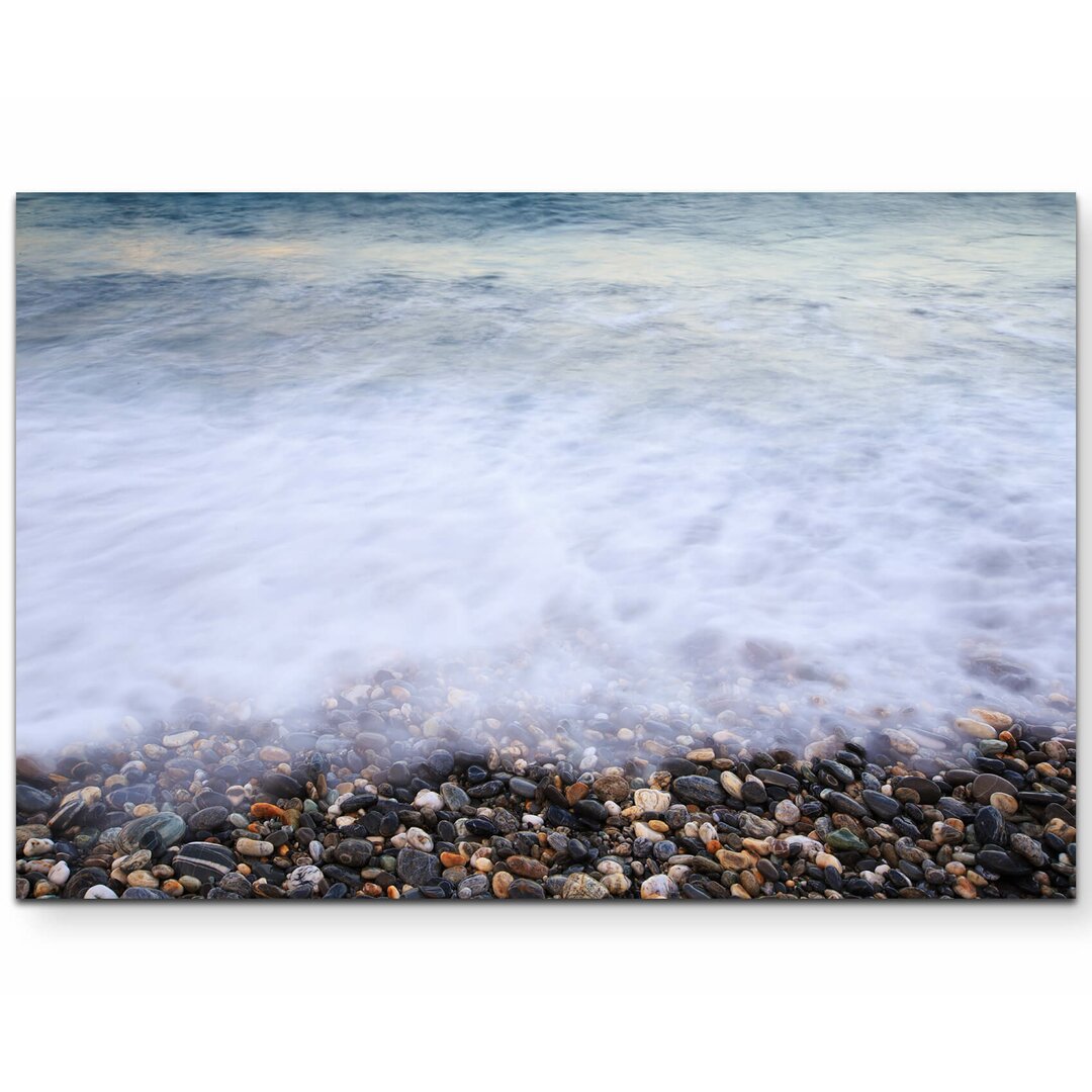 Leinwandbild Welle am Strand