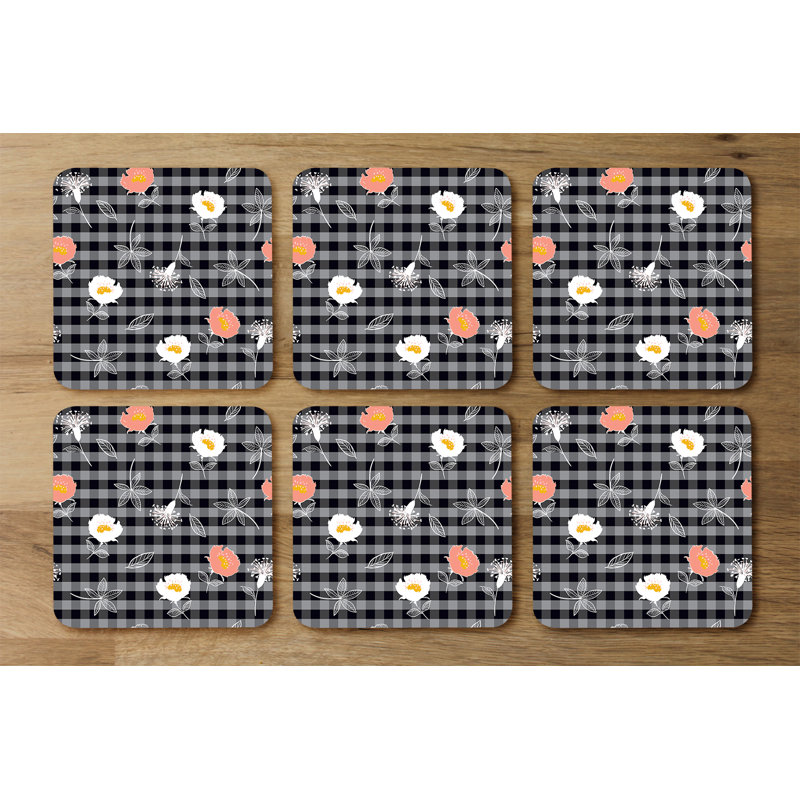 Square 6 Piece Coaster Set