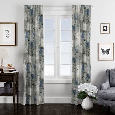 Drapery Linen Solid Room Darkening Rod Pocket Single Curtain Panel