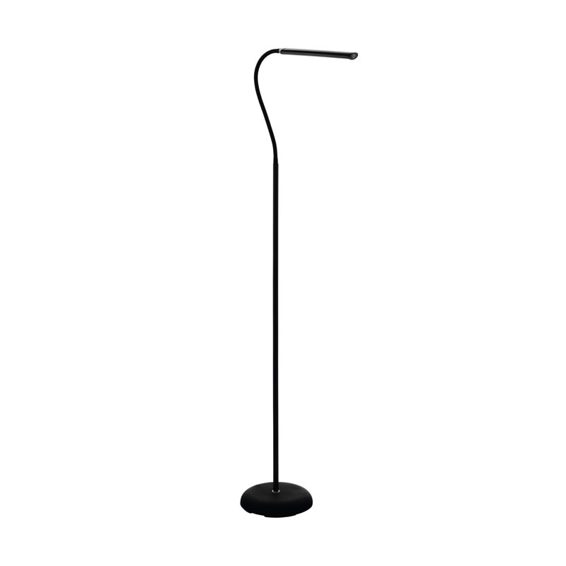 Melkin 130cm LED Task Floor Lamp, Black