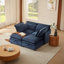 Canapé modulaire à deux couches, librement combinable, 4 places avec fonction de rangement, comprend 4 coussins moelleux