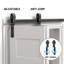Quincaillerie de porte de grange coulissante pliable par le haut-79205556