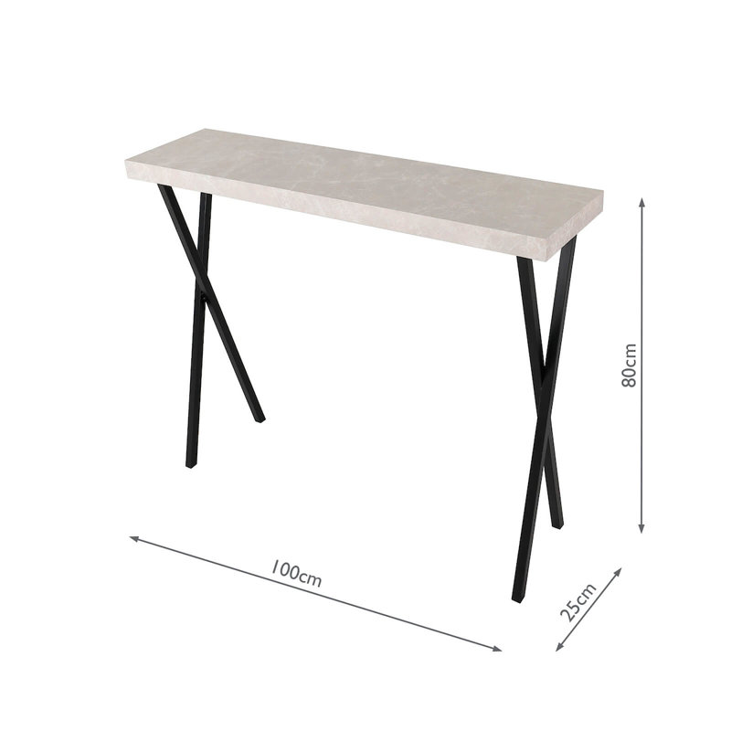 Adiline 100cm Console Table, Light Grey