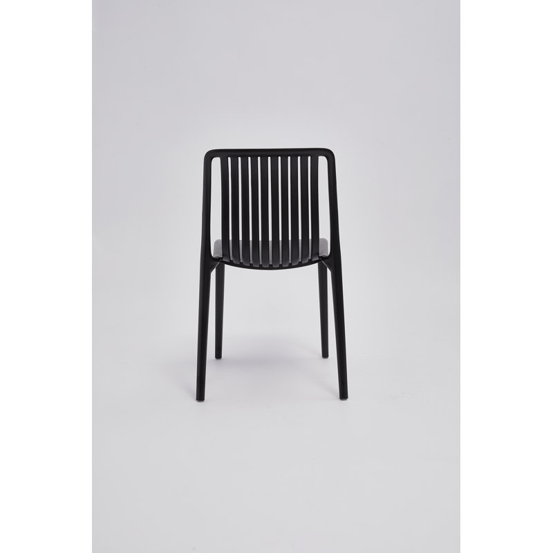 Chaise d'appoint en polypropylène, Noir