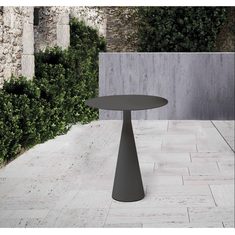 Ireland Outdoor Round Side Table, 25" H x 20" W x 20" D