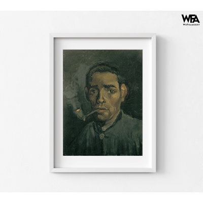 Tête d'homme par Vincent Van Gogh, impression de Portrait de Van Gogh, impression de Portrait sombre, hommes, reproduction de peinture à l'huile sur tuyau, reproduction d'art de Van Gogh