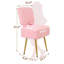 Tabouret de coiffeuse avec rangement, fauteuil de maquillage à dossier pliable, siège rembourré en molleton doux, tabouret compact pour chambre à coucher, dortoir, petits espaces-1655281392