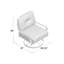 Chaise de patio pivotante avec coussins Lebanon