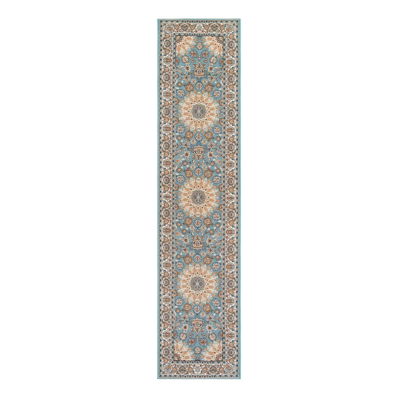 Indoor/Outdoor Traditional Area Rug, Runner 2'7" x 12'