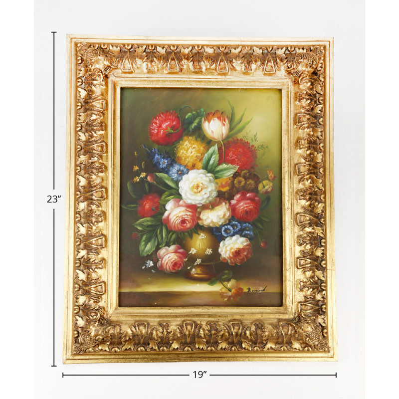 Peinture sur bois encadrée