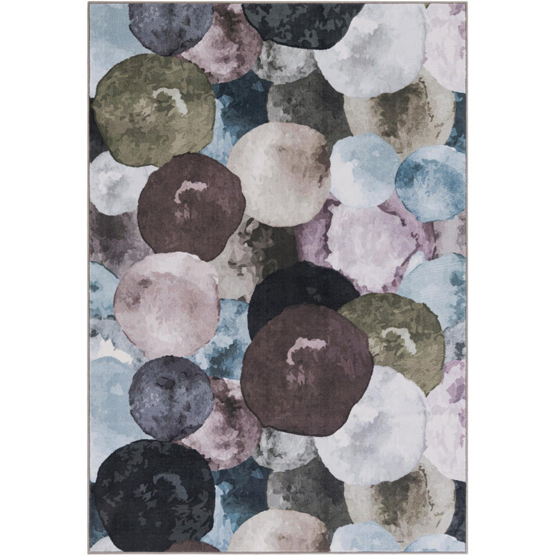 Rumi Tendria Rug, Rectangle 4'4" x 6'1", Gray