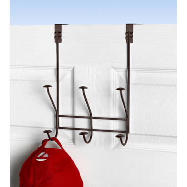 Rebrilliant Maitane Over The Door Hooks Back Hanger 6 Slidable Hanging 3  Adjustable Heights Coat Rack Towel