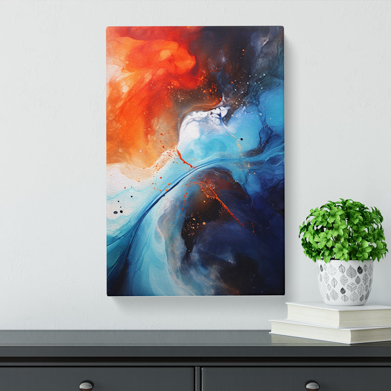 Cosmos Gestural No.2 - Print, 76cm H x 50cm W x 3cm D