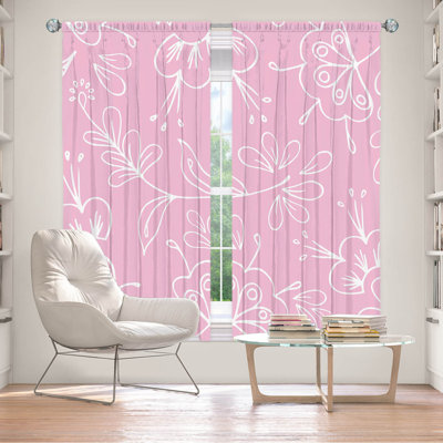 Paire de rideaux obscurcissant en polyester Caven