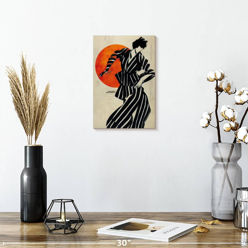 The Dancer At Sunset, 12" H x 8" W